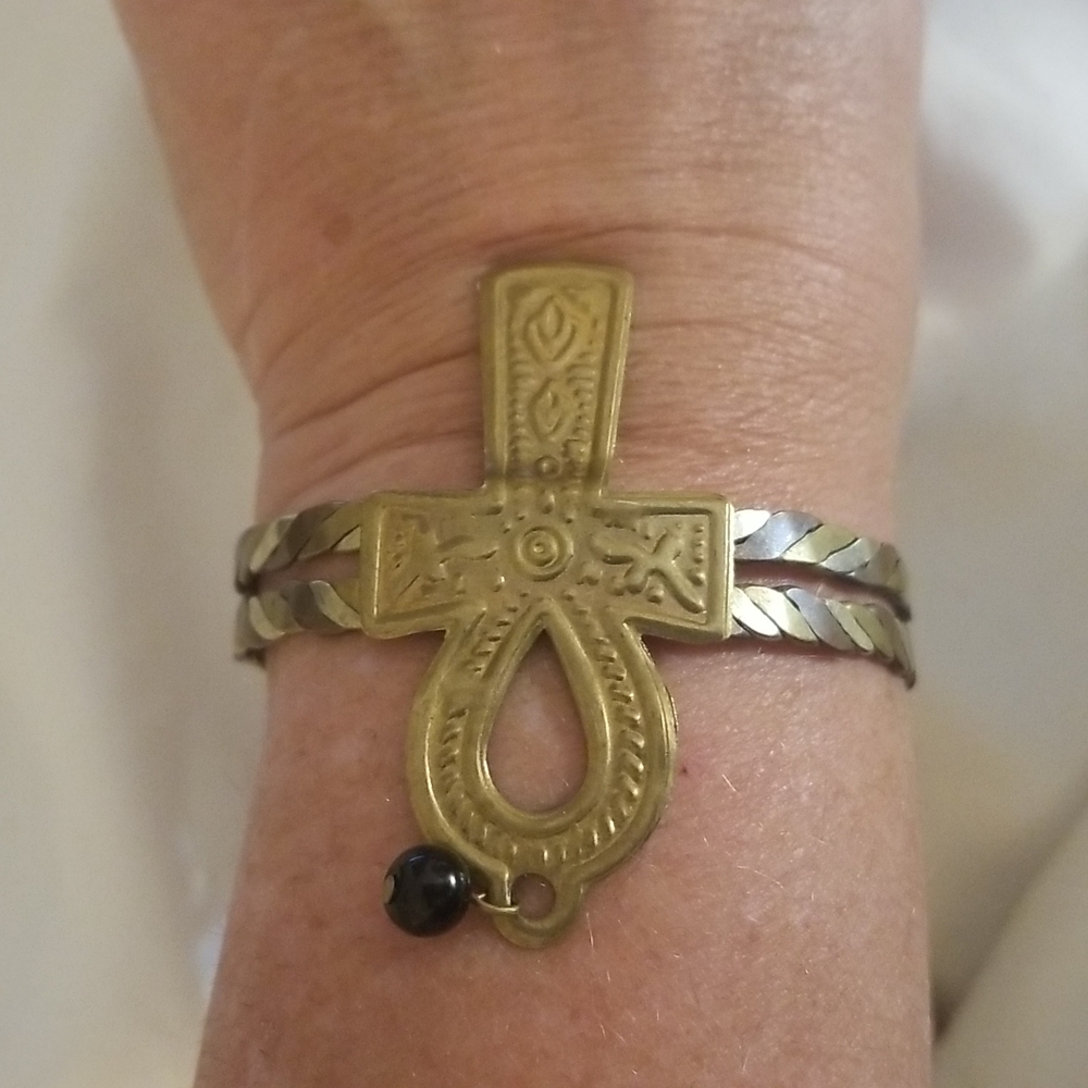 Vintage Statement Bracelet Bangle - image 2